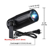 TheDisplayOutlet LED Pinspot Light Disco Party Lighting RGB Image