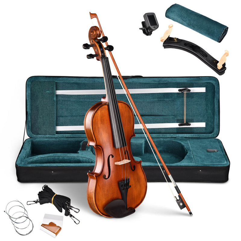 200A Full Size Violin with Bow Case Maple Wood