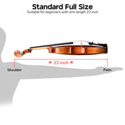 Vif 200A Full Size Violin with Bow Case Maple Wood