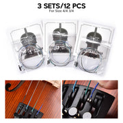 Violin Full Set Replacement (2x) Bridge & (3x) Strings GDAE