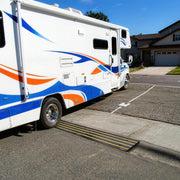 TheDisplayOutlet Rubber Driveway Ramp Bridge for Low Cars, Trucks & Trailers Image
