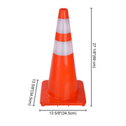 28" Traffic Cones with Reflective Collars 4-Pack