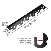 TheDisplayOutlet Wall Roll Storage Holder for Paper Roll, Vinyl Roll Image