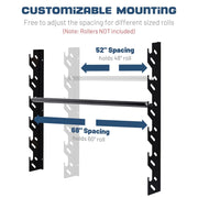 TheDisplayOutlet Wall Roll Storage Holder for Paper Roll, Vinyl Roll Image