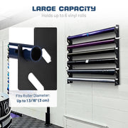 TheDisplayOutlet Wall Roll Storage Holder for Paper Roll, Vinyl Roll Image