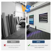 TheDisplayOutlet Wall Roll Storage Holder for Paper Roll, Vinyl Roll Image