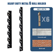 TheDisplayOutlet Wall Roll Storage Holder for Paper Roll, Vinyl Roll Image