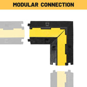 TheDisplayOutlet 90° Left/Right Turn Cable Protector 1-Channel for 2" Power Cord/Hose Image