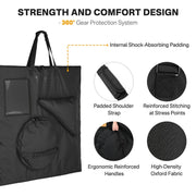 TheDisplayOutlet Padded Convertible Backpack & Tote Bag for 36" Prize Wheel & Board Image