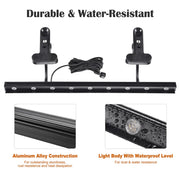 TheDisplayOutlet 12W 19" Clamp-on Light Fixture for Banner Stands 2 Packs Image