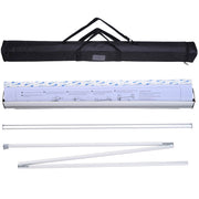TheDisplayOutlet 33"x79" Retractable Banner Stand with Light for Trade Show Image