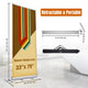 TheDisplayOutlet 33"x79" Roll Up Retractable Aluminum Banner Stand Image