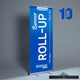 TheDisplayOutlet 33"x79" Retractable Banner Stand with Light for Trade Show, 10ct. Image
