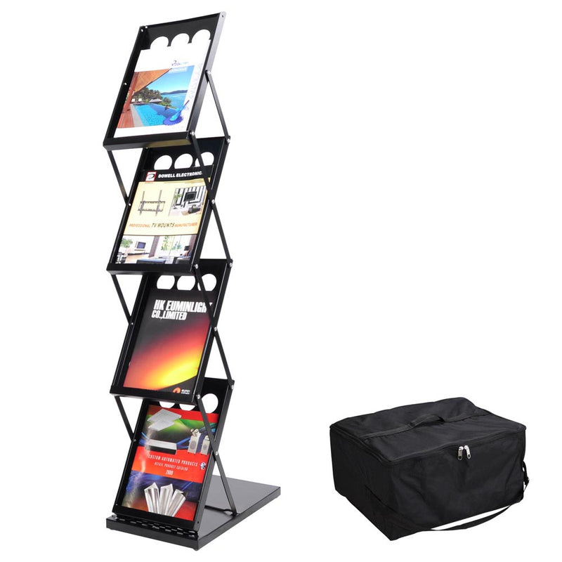 TheDisplayOutlet 4-pocket Portable Collapsible Literature Stand Image