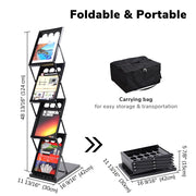 TheDisplayOutlet 4-pocket Portable Collapsible Literature Stand Image