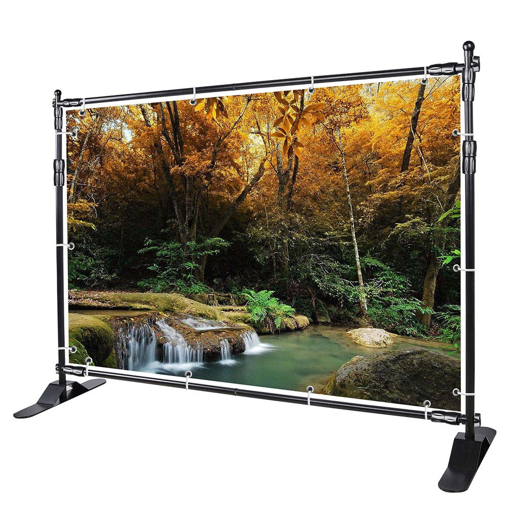 10x8 ft Adjustable Telescopic Trade Show Banner Stand Economy