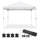 TheDisplayOutlet 10x10 Pop Up Canopy for Vendors, Incl. Carry Bag, Opt. Sidewalls, Rolling Bag Image