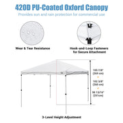 TheDisplayOutlet 10x10 Pop Up Canopy for Vendors, Incl. Carry Bag, Opt. Sidewalls Image