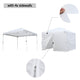 TheDisplayOutlet 10x10 Pop Up Canopy for Vendors, Incl. Carry Bag, Opt. Sidewalls Image