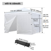 TheDisplayOutlet 10x10 Pop Up Canopy for Vendors, Incl. Carry Bag, Opt. Sidewalls Image