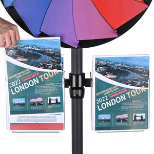 TheDisplayOutlet Letter Size/A4 Clear Acrylic Holder for Prize Wheels Image