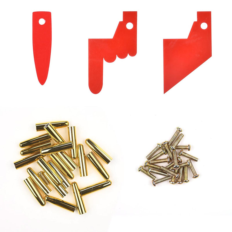 TheDisplayOutlet WinSpin Pegs & Red Pointers Prize Wheel Replacement Parts, Gold Pegs & (3)Pointers Image