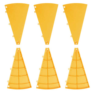 TheDisplayOutlet Parts of Modular Prize Wheel (Plate/Center/Pegs Options), Yellow Plates 6ct/pk Image