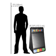 TheDisplayOutlet WinSpin 41"x25" 4-Slot Plinking Prize Drop Board & Pucks Image