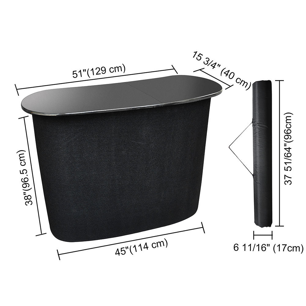 Portable Pop Up Trade Show Display Podium Counter