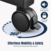 TheDisplayOutlet Podium Stand Mobile Metal Lectern for Church Classroom Image