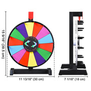 WinSpin Prize Wheel 12" 14 Slots Tabletop & Wall Mounted