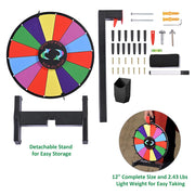 WinSpin Prize Wheel 12" 14 Slots Tabletop & Wall Mounted