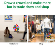 TheDisplayOutlet WinSpin Prize Wheel 12" 14 Slots Tabletop Image