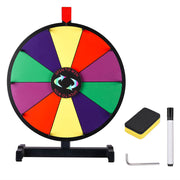 Winspin Wheel Tabletop Prize Wheel Dry Erase 15" 10-Slot