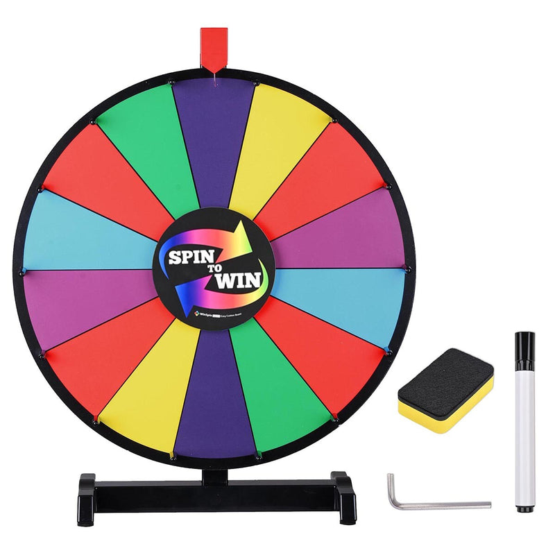 TheDisplayOutlet WinSpin Prize Wheel Tabletop Dry Erase Spinning Wheel 18