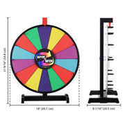 TheDisplayOutlet WinSpin Prize Wheel Tabletop Dry Erase Spinning Wheel 18" Image