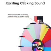 TheDisplayOutlet WinSpin Prize Wheel Tabletop Dry Erase Spinning Wheel 18" Image