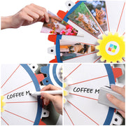 TheDisplayOutlet WinSpin Prize Wheel Double Gears Tabletop Round Base, 24" Image