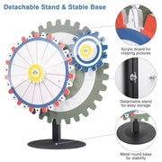 TheDisplayOutlet WinSpin Prize Wheel Double Gears Tabletop Round Base, 24" Image