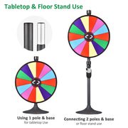 24" Custom Prize Wheel Dry Erase Spin Wheel Tabletop & Floor(MOQ 30pcs)