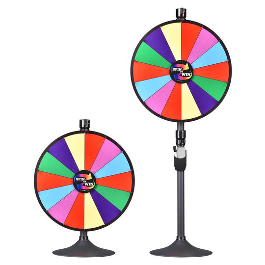 WinSpin 24" Prize Wheel Round Base Stand Spinning Wheel