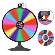 TheDisplayOutlet 24" Prize Wheel with Acrylic Sign Holder 8.5 x 11 Image