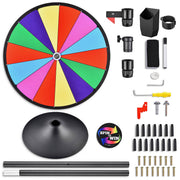 TheDisplayOutlet WinSpin 24" Prize Wheel Round Base Stand Spinning Wheel Image