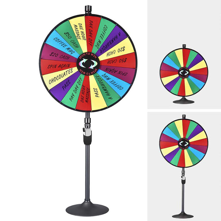 Custom Dry Erase Spinning Prize Wheel | The Display Outlet