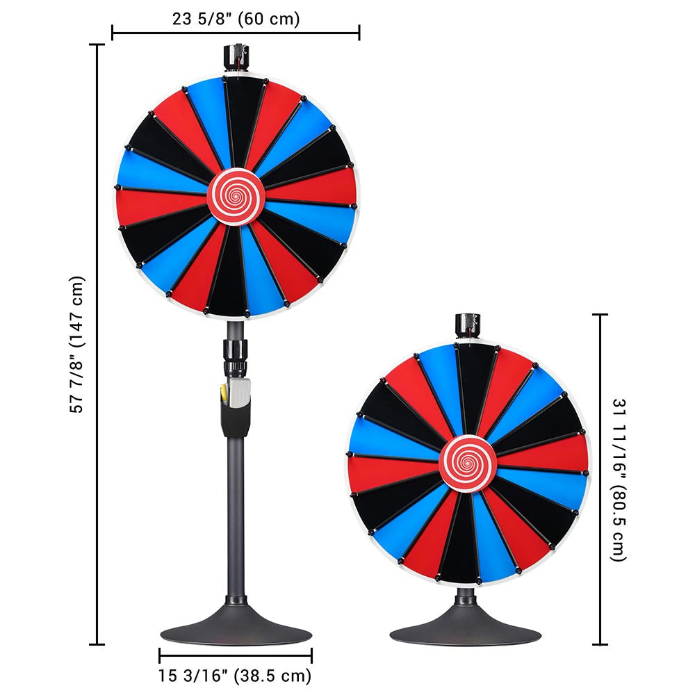 WinSpin 18 Prize Wheel Tabletop Spinner Wheel Steel Base 14-Slot – The  Display Outlet