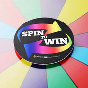 TheDisplayOutlet 48" Prize Wheel Rolling Stand Trade Show Spin Wheel Image