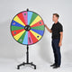 48" Prize Wheel Rolling Stand Trade Show Spin Wheel (Preorder)
