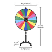 48" Prize Wheel Rolling Stand Trade Show Spin Wheel (Preorder)