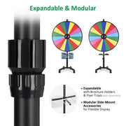 48" Prize Wheel Rolling Stand Trade Show Spin Wheel