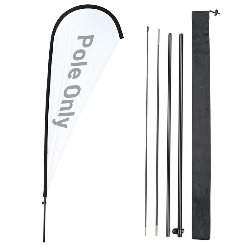 TheDisplayOutlet Teardrop Flag Pole Kit - 10-Pack, Base of Your Choice Image
